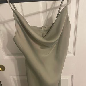 Urban Outfitters Sage Green Slip Dress